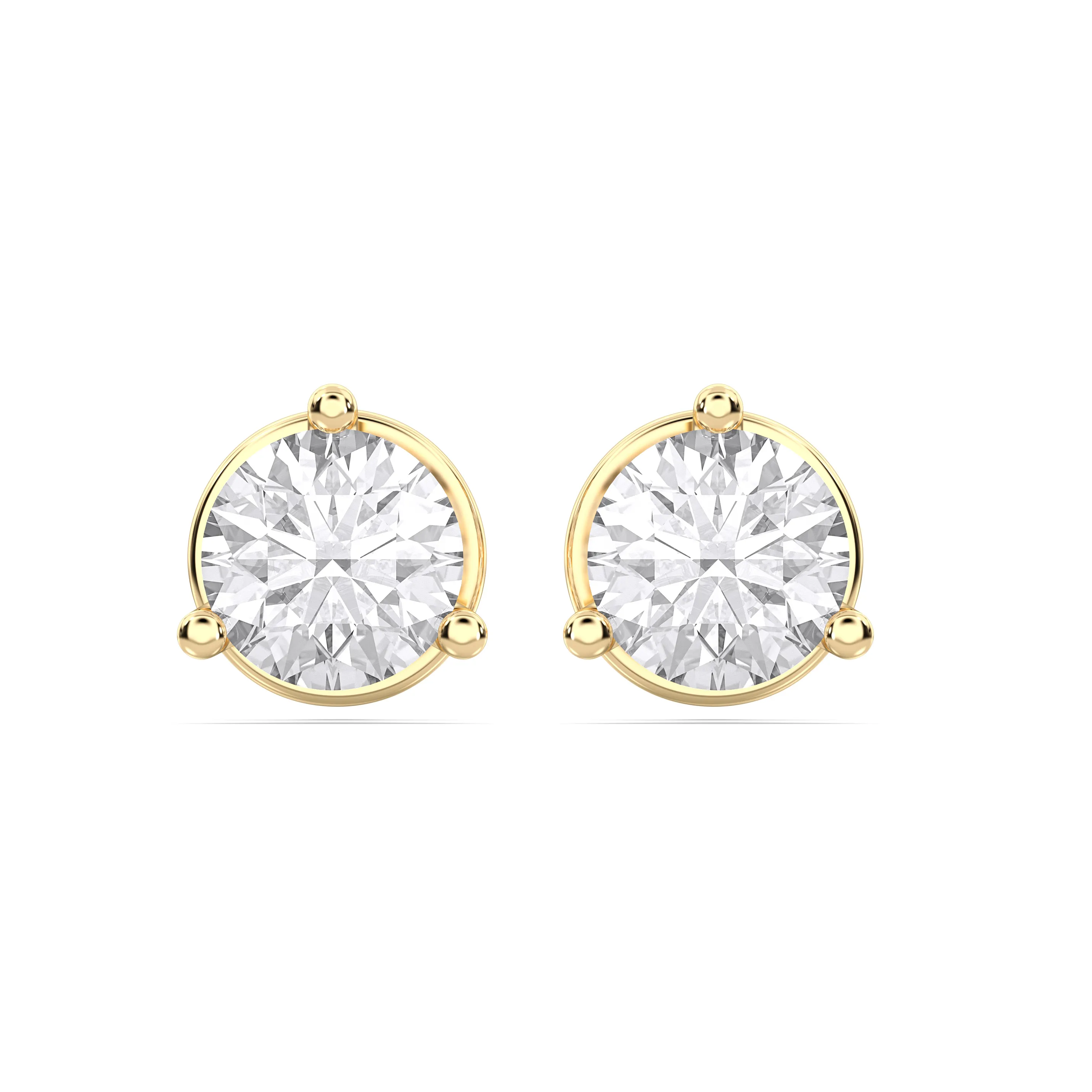 Three Prong Solitire Studs