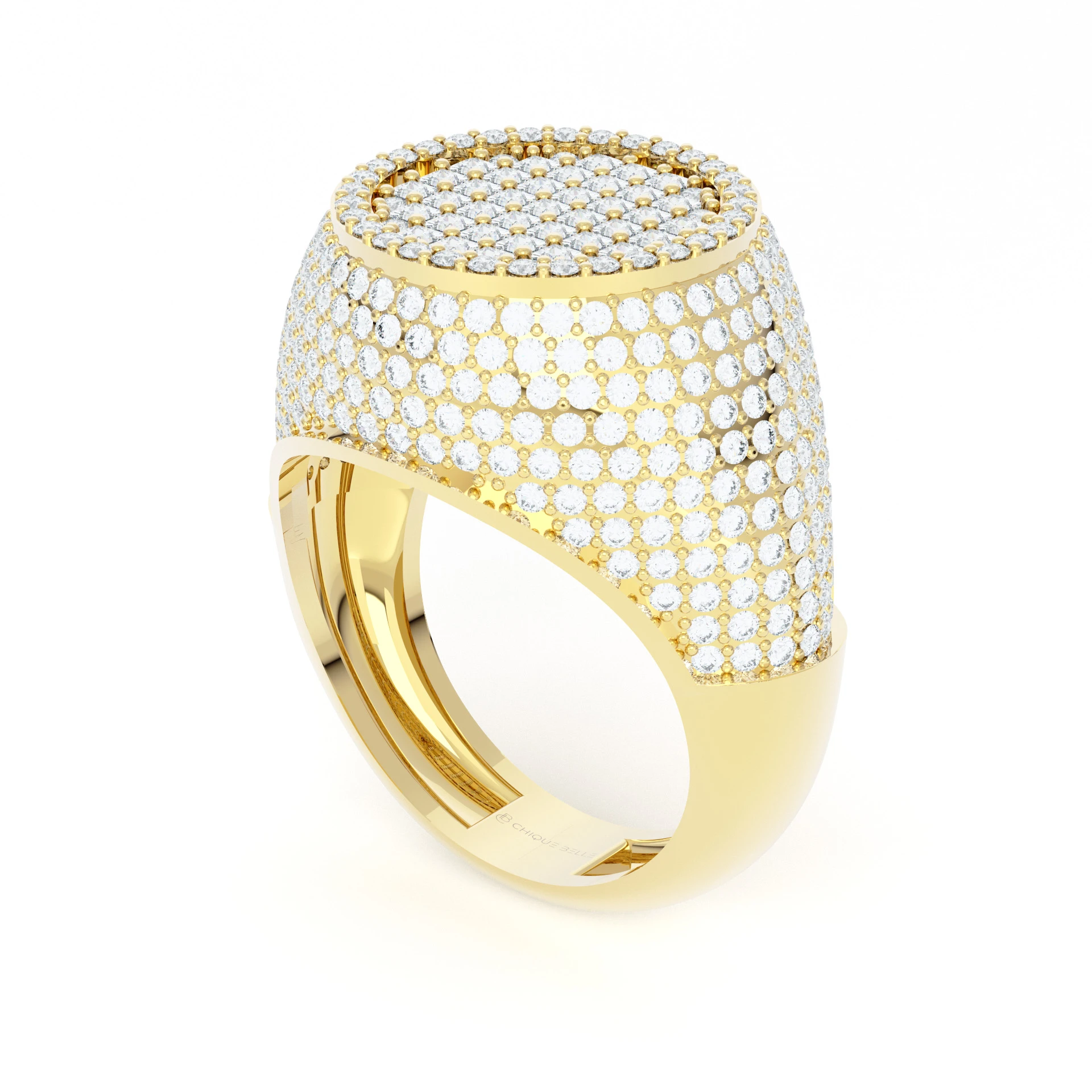 7.8mm Cluster Studded Diamond Rings