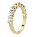 Rose Nine Stone Garland Wedding Ring