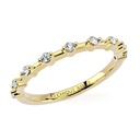 Rose Bazel Sationed Half Coverage Wedding Ring