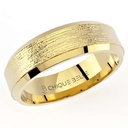 6mm Brushed & Beveled Edge Men’s Wedding Band